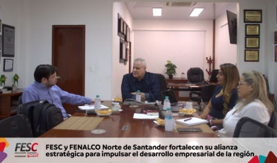 FESC y FENALCO Norte de Santander fortalecen su alianza estratégica para impulsar el desarrollo empresarial de la región