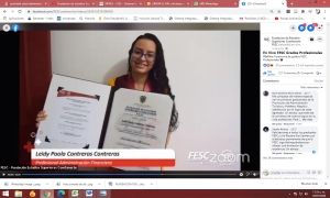 Entrega de títulos y ceremonia grados Virtual Línea de acción Graduados