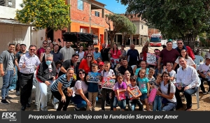 La FESC llevó alegría a la comunidad de la Fundación Siervos por Amor